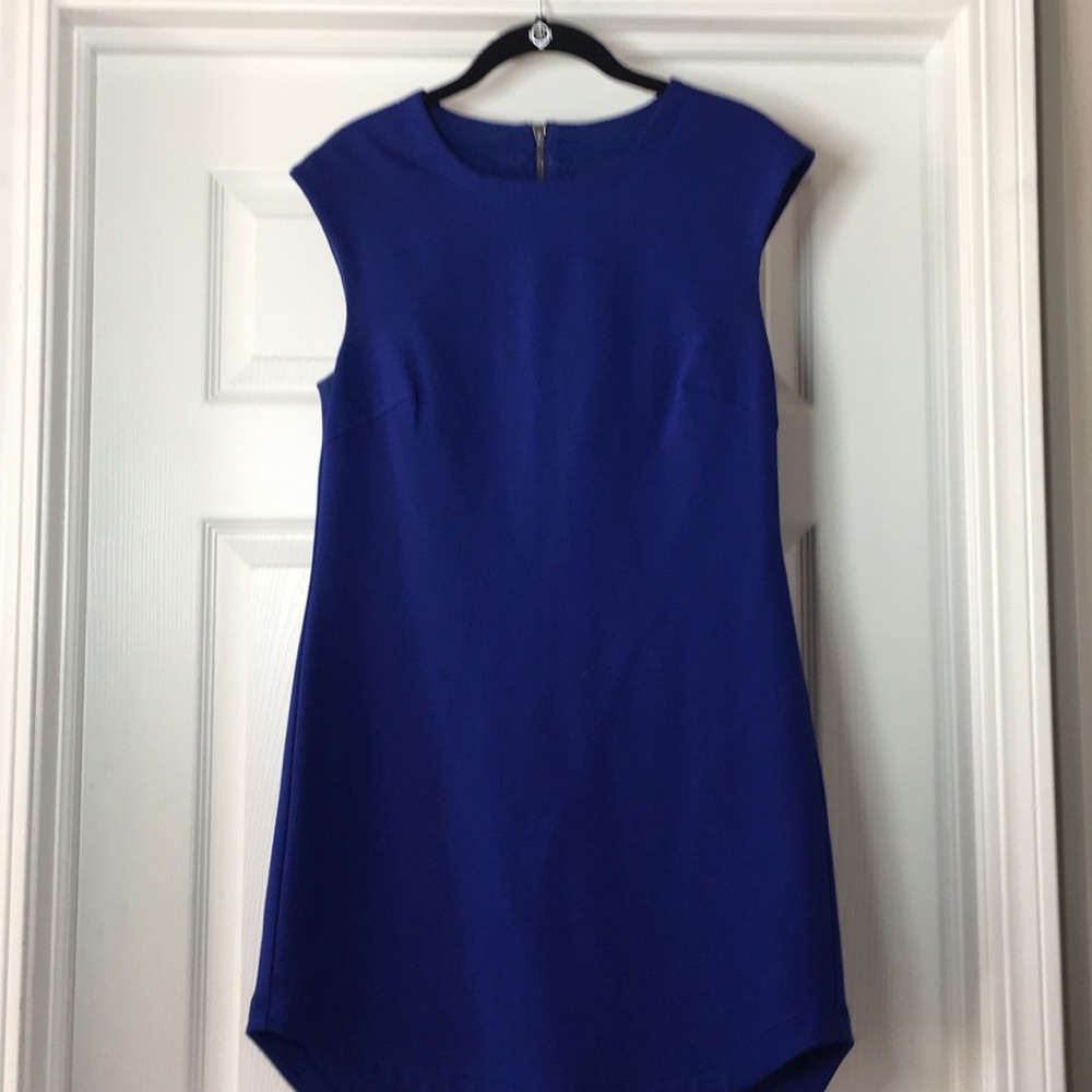 Cobalt blue sleeveless dress